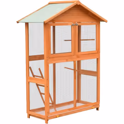 Description générale Cette maison en bois pour oiseaux offre un grand espace confortable pour vos oiseaux afin qu'ils puissen ...