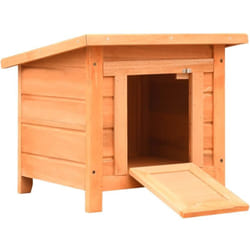 vidaXL Maison de chat Pin massif et sapin 50 x 46 x 43,5 cm