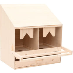 Vidaxl - Pondoir 2 compartiments 63x40x65 cm bois de pin massif