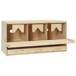 vidaXL Pondoir 3 compartiments 72x33x38 cm bois de pin massif