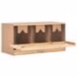 vidaXL Pondoir 3 compartiments 96x40x45 cm bois de pin massif