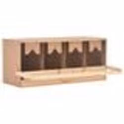 vidaXL Pondoir 4 compartiments 106x40x45 cm bois de pin massif