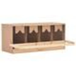 vidaXL Pondoir 4 compartiments 106x40x45 cm bois de pin massif