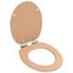 vidaXL Siège de toilette MDF Couvercle à fermeture en douceur Bambou - TU