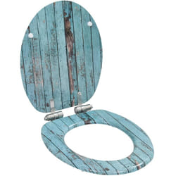 Vidaxl - Siège wc mdf Couvercle à fermeture en douceur Bois vieux