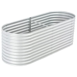 vidaXL Lit surélevé de jardin 240x80x81 cm Acier galvanisé Argenté