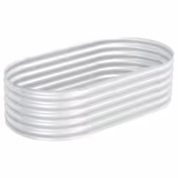 vidaXL Lit surélevé de jardin 160x80x44 cm Acier galvanisé Argenté