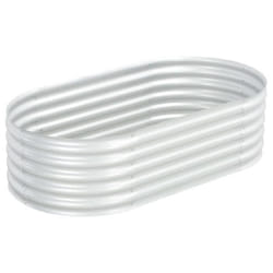 vidaXL Lit surélevé de jardin 160x80x44 cm Acier galvanisé Argenté