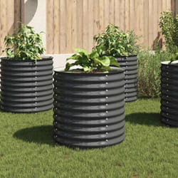 Vidaxl - Lit surélevé de jardin 80x80x81 cm Acier galvanisé Gris