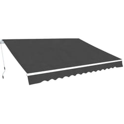 Vidaxl - Auvent pliable manuel 350 cm Anthracite