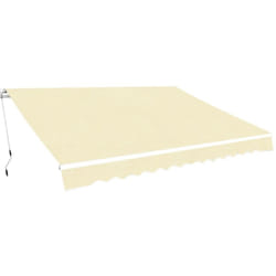 Vidaxl - Auvent pliable manuel 400 cm Crème