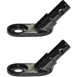 vidaXL Attelage de remorque pour vélo 2 pcs Fer
