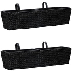 Vidaxl - Jardinières 2 pcs Jacinthe d'eau Noir