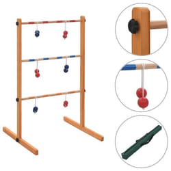 vidaXL Jeu de golf sur échelle Bois