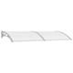 vidaXL Auvent de porte Gris 240x100 cm Polycarbonate