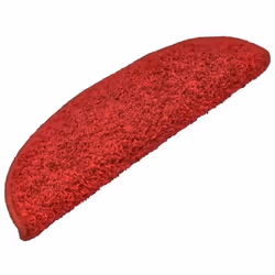 vidaXL Tapis d'escalier 15 pcs rouge 65x21x4 cm
