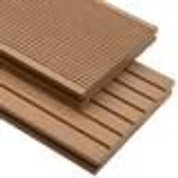 vidaXL Panneaux de terrasse solides et accessoires WPC 16m² 2,2 m Teck