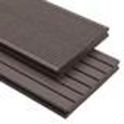 vidaXL Panneaux de terrasse et accessoires WPC 16m² 2,2 m Marron foncé