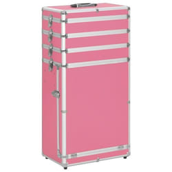 vidaXL Chariot de maquillage Aluminium Rose - TU