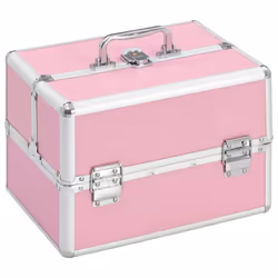 Organisation Professionnelle pour Cosmétiques La mallette à maquillage vidaXL rose aluminium (réf. 91830) offre un rangement  ...
