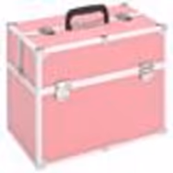 vidaXL Mallette à maquillage 38x23x34 cm rose aluminium - TU