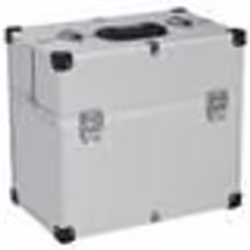 vidaXL Boîte à outils 38x22,5x34 cm Argenté Aluminium - TU
