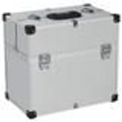 vidaXL Boîte à outils 38x22,5x34 cm Argenté Aluminium - TU