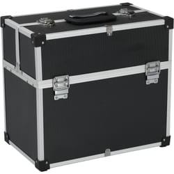 Vidaxl - Boîte à outils 38x22,5x34 cm Noir Aluminium
