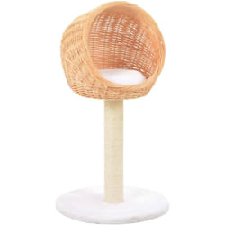 Arbre à chat avec griffoir en sisal Naturel Bois de saule Vidaxl
