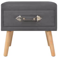 VidaXL 247535 Table de nuit et table de chevet Gris - Vue supplémentaire 4