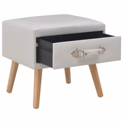 VidaXL 247536 Table de nuit et table de chevet Blanc