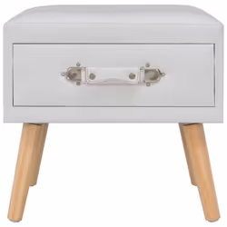 VidaXL 247536 Table de nuit et table de chevet Blanc - Vue supplémentaire 4
