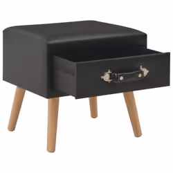 VidaXL 247537 Table de nuit et table de chevet Noir