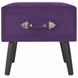 VidaXL 247541 Table de nuit et table de chevet Violet - Vue supplémentaire 4