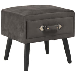 VidaXL 247542 Table de nuit et table de chevet Gris