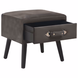 VidaXL 247542 Table de nuit et table de chevet Gris