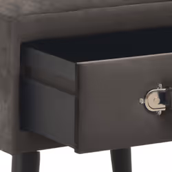 VidaXL 247542 Table de nuit et table de chevet Gris - Vue supplémentaire 6