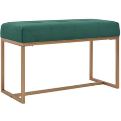 Vidaxl - Banc 80 cm Vert Velours