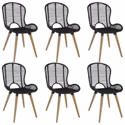 VidaXL 275838, Rotin, Bois, 480 mm, 640 mm, 850 mm, 44 cm, 45 cm