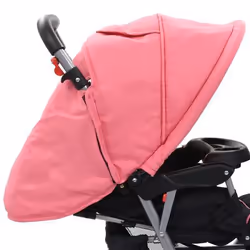VidaXL 10157 Poussette pour bébé Poussette classique 2 siège(s) Noir, Rose - Vue supplémentaire 6