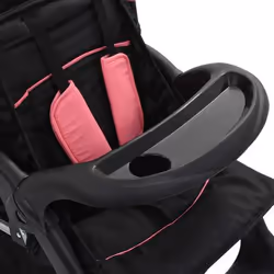 VidaXL 10157 Poussette pour bébé Poussette classique 2 siège(s) Noir, Rose - Vue supplémentaire 8