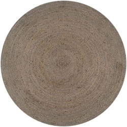 Vidaxl - Tapis fait à la main Jute Rond 90 cm Gris