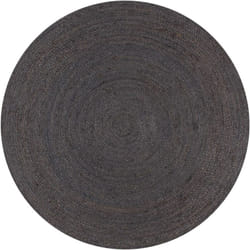 Vidaxl - Tapis fait à la main Jute Rond 120 cm Gris foncé
