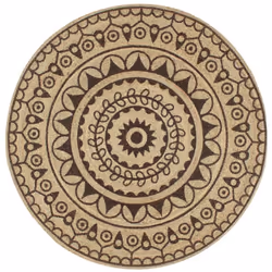 Donnez à votre intérieur une touche naturelle avec notre tapis de jute tressé ! Ce magnifique tapis est tissé à la main par d ...