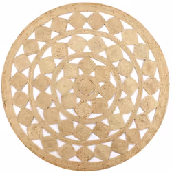 Description générale Donnez à votre intérieur une touche naturelle avec notre tapis en jute tressé ! Fabriqué à la main par d ...