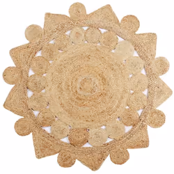 Donnez une touche naturelle à votre intérieur avec notre tapis de jute tressée ! Ce magnifique tapis est tissé à la main par  ...