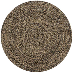Vidaxl - Tapis fait à la main Jute Noir et naturel 90 cm