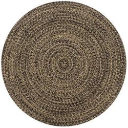 Tapis fait à la main jute noir et naturel 150 cm Vidaxl