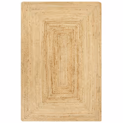 Description générale Donnez à votre intérieur une touche naturelle avec notre tapis de jute tressé ! Ce tapis attrayant est t ...