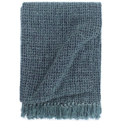 vidaXL Couverture en coton 125 x 150 cm Bleu indigo - 125 x 150 cm